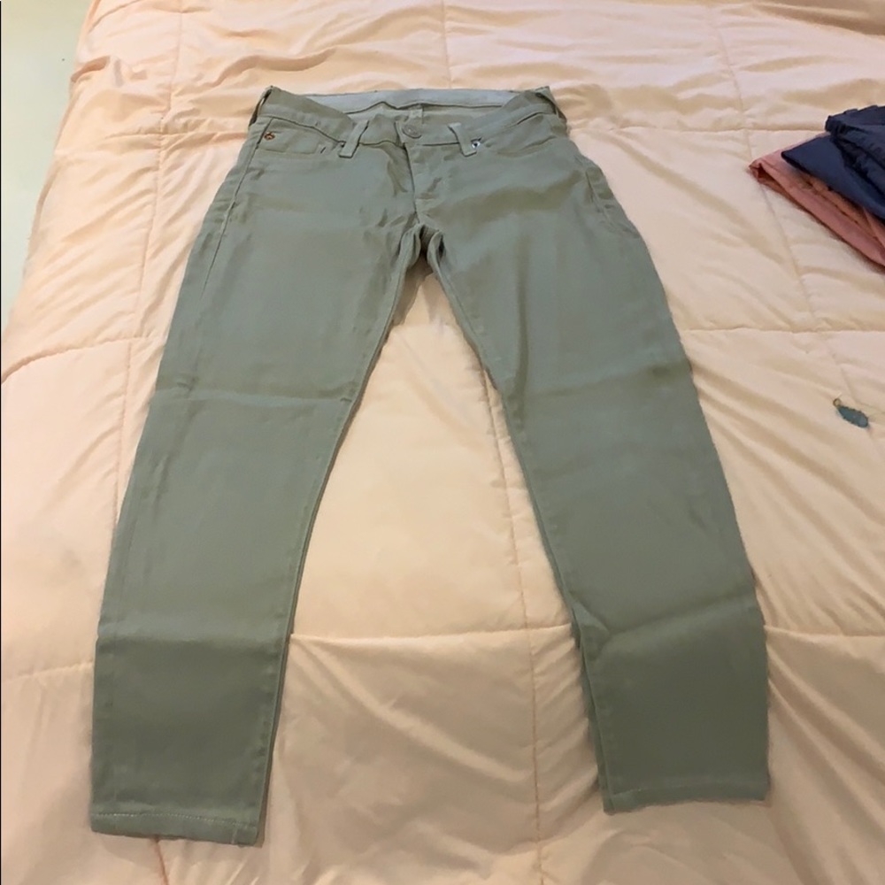 Hudson Green Skinny Jeans